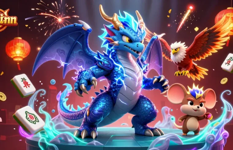Engage with 23winn's thrilling online gaming experience, featuring vibrant casino graphics and powerful characters.